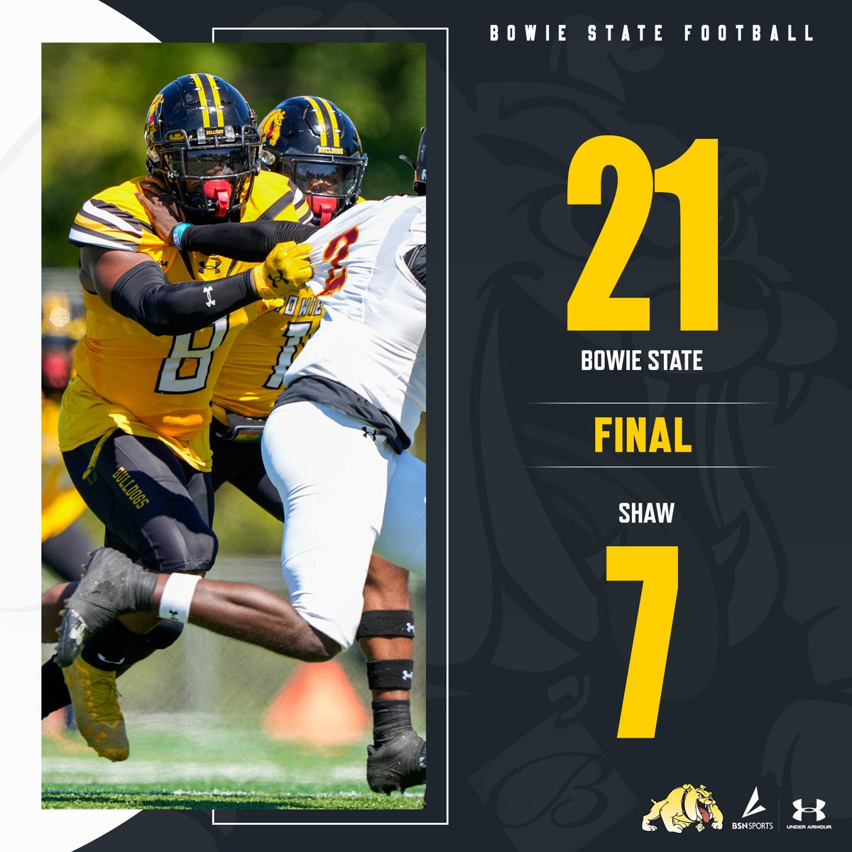 BSU_Sports_Info's tweet photo. 🐶🏈| BULLDOGS WINNN!

Final from Bulldogs Stadium.
#BULLDOGNATION #BITEDOWN https://t.co/YgXJ6zW6no