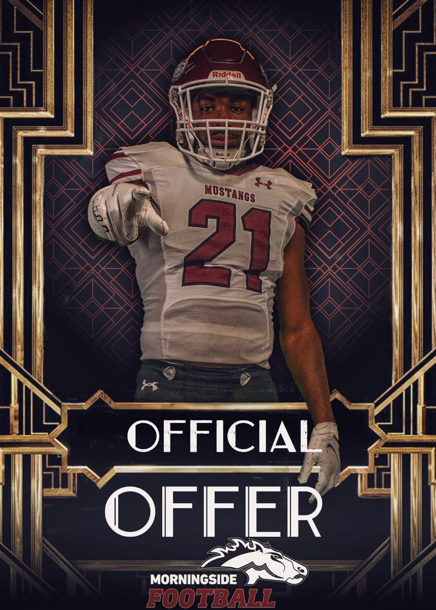 I’m glad to announce I have received an offer from <a href="/MsideMustangs/">Morningside Mustangs 🐴</a> &amp; <a href="/CoachNateTurner/">Nathan Turner</a>  
<a href="/NEHS_Prospects/">Nebraska HSFB Prospects</a> 
<a href="/PrepRedzoneNE/">Prep Redzone Nebraska</a>