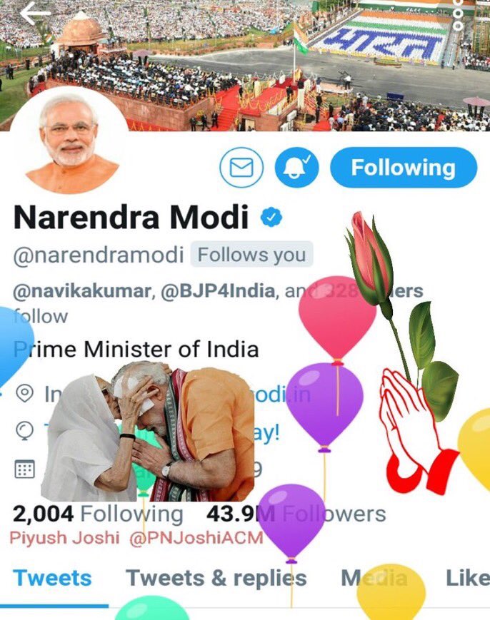 PNJoshi_'s tweet photo. हमारे नरेंद्रभाई 🪷

जन्मदिवस की हार्दिक शुभकामनाएँ 🪷🙏

हिराबेन, अंबा माता और शिवजी के आशीर्वाद आप पर सदैव बने रहे 🙏

ईश्वर आपको लंबी आयु प्रदान करें ऐसी प्रार्थना 🙏 

राष्ट्र निर्माण और विकास की आपकी भावनाओं में आप सफल रहे 🇮🇳

एक भारत, श्रेष्ठ भारत 🇮🇳

जय भारत, भारत माता की जय 🇮🇳🙏
@Katz4B