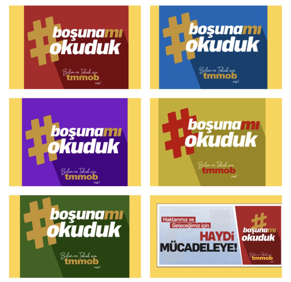 Bir dönemin en itibarlı, gözde mesleklerinin Cumhuriyetin 100. Yılında ne hale geldiğini, bugün hangi sorunları yaşadığını ortaya koymak ve çözümleri için sesimizi yükseltiyoruz.

📢

Haklarımız ve geleceğimiz için
HAYDİ Mücadeleye!
#boşunamıokuduk