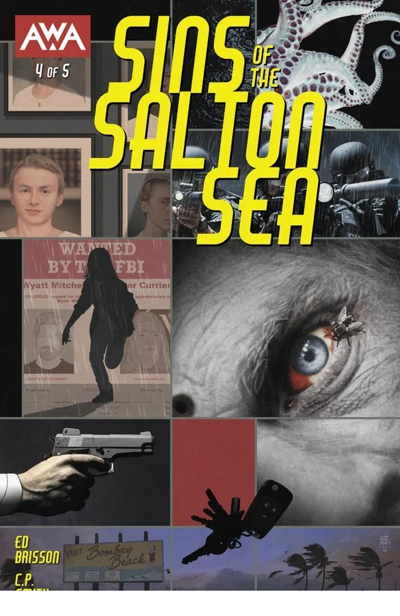 Dave_DSG's tweet photo. Review (4.5/5 ⭐️) in spanish/english of
SINS OF THE SALTON SEA #4 of 5!
An intense mix of heist and supernatural mystery
https://t.co/43t4S2ZpP0
Writer @edbrisson
Art #CPSmith
Letterer @HassanOE
Cover @trbradstreet
Out NOW from @AWA_Studios https://t.co/N8ayNZlCL4
