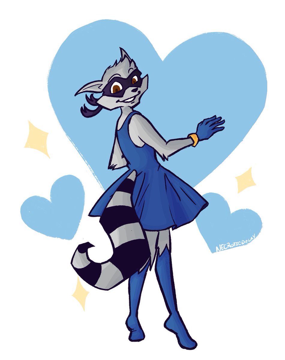 NecroticDelay's tweet photo. I GUESS YOU COULD SAY THAT MY LIFE IS A MESS!!
BUT IM STILL LOOKIN PRETTY IN THIS DRESS!!! #slycooper #slycooperfanart https://t.co/KbMYABJZTt