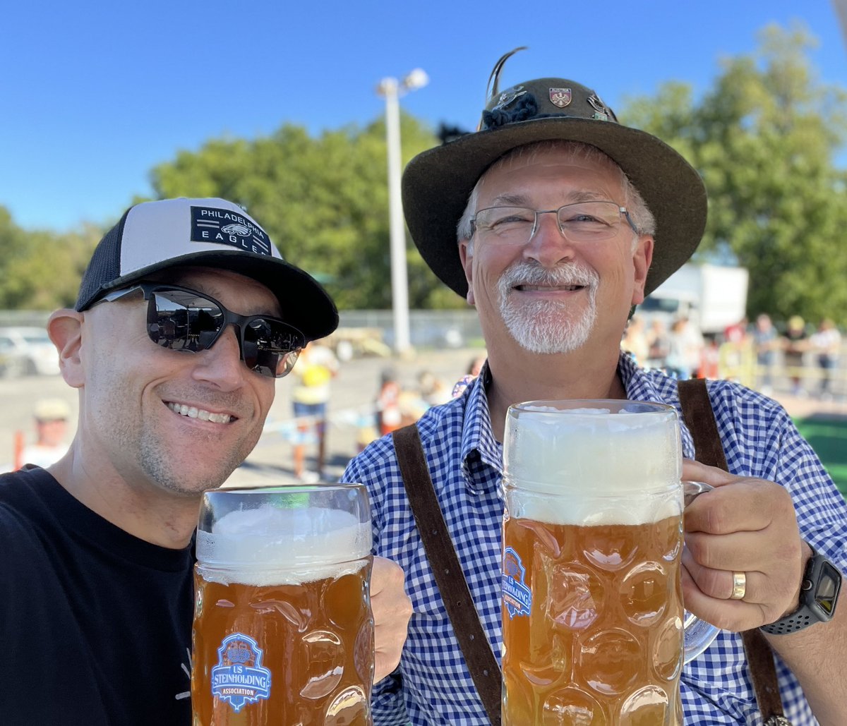 MikeKellerRadio's tweet image. I had a blast MCing today’s stein holding contest and dachshund races at the @SauconyBeer Kutztown Brewery + Pub Oktoberfest.  
On a side note, Kirby Powell really knows how to pull off a leiderhosen.  🍻 #probst #cheers #oktoberfest