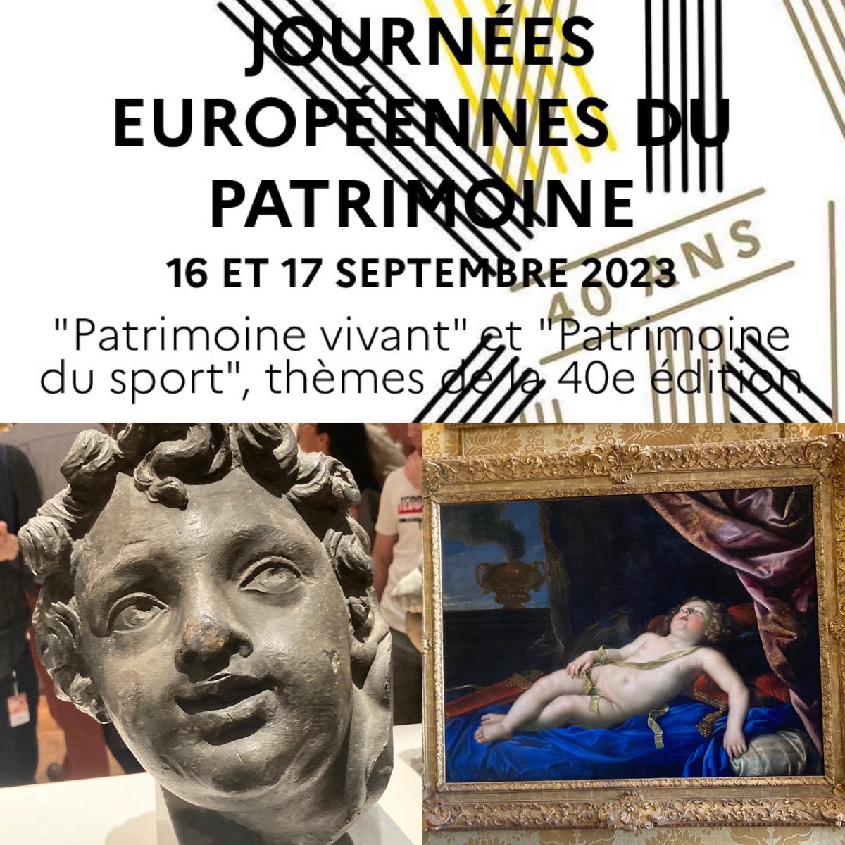 Journées #européennes du #patrimoine : Parce que l’#art est à l’image du monde 🌍; un trait d’union entre les hommes et les femmes, une #expérience émotionnelle qui illumine notre #vie🌈. Sachons en profiter😍 !