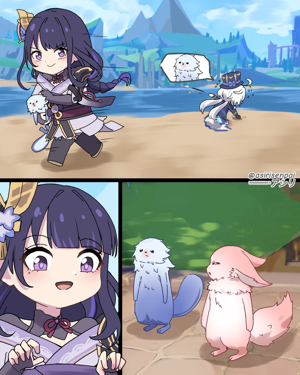 ei new pet😁
#原神 #雷電将軍 #RaidenShogun #GenshinImpact #Furina #フリーナ  #八重神子