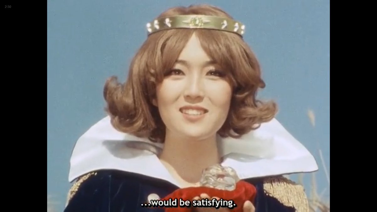 TokuTomFoolery's tweet image. #Denziman #Episode45 Review: Denziman harasses a woman that looks like the Denzi Princess but she's not her or even a descendant. Sometimes people just look alike. Vader had an ogre monster so that's neat. Denzi Red actually got something to do. Decent episode. #SuperSentai