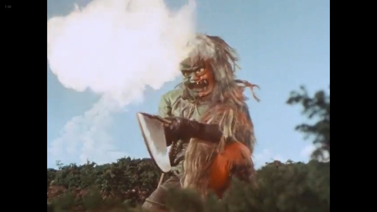 TokuTomFoolery's tweet image. #Denziman #Episode45 Review: Denziman harasses a woman that looks like the Denzi Princess but she's not her or even a descendant. Sometimes people just look alike. Vader had an ogre monster so that's neat. Denzi Red actually got something to do. Decent episode. #SuperSentai