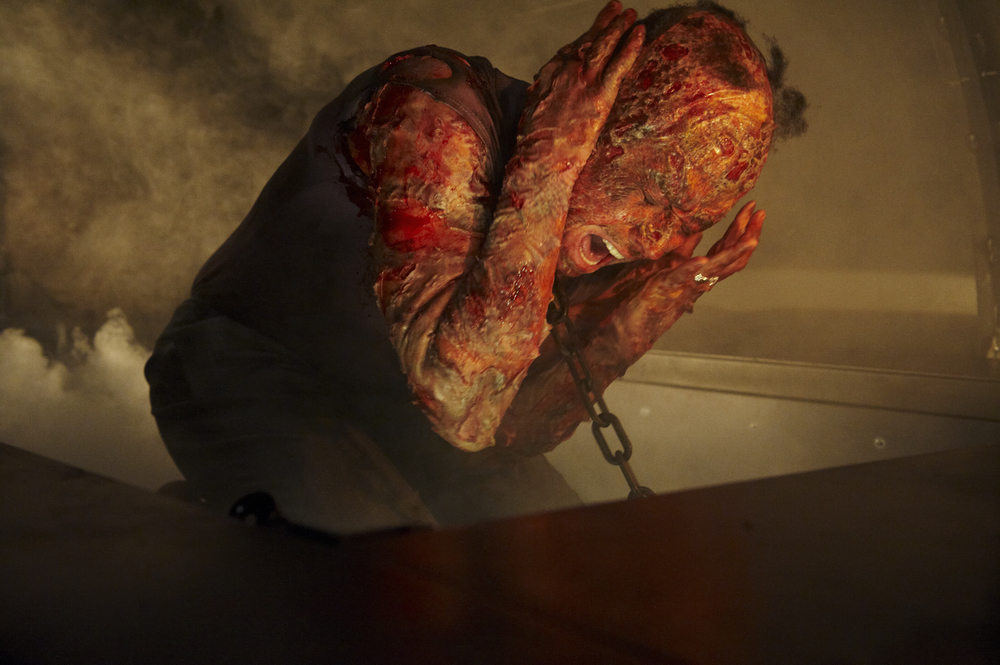 sawspace's tweet photo. The most unjust death in the whole @Saw franchise. Wouldn't you agree? 

Thanks for joining us today @holdentome! You were great in this role and Joyce Dagen truly had one of the worst ways to die... #Saw3DWatchParty #SawX https://t.co/9xp7FcVutD