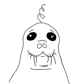 drew a seal for my friend 