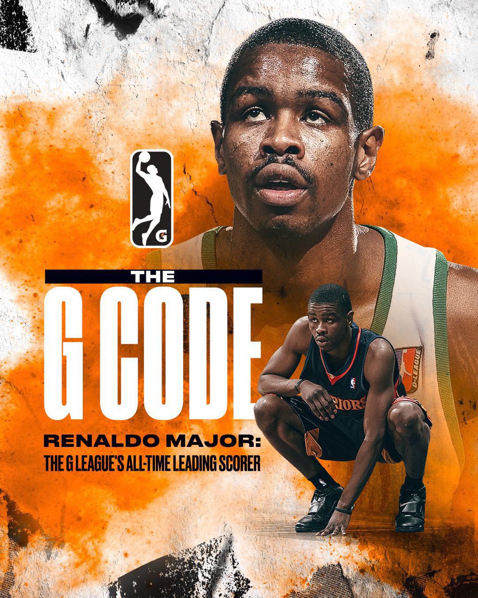 GSWReddit's tweet photo. ICYMI @GLeagueTV posted an episode on Renaldo Major, G-Leagues all time leading scorer. He played in only 1 NBA game for—you guessed it—The Warriors, back in ‘07. 

Tap in.

https://t.co/6pt3Qybeje https://t.co/s2WhLzYJMX