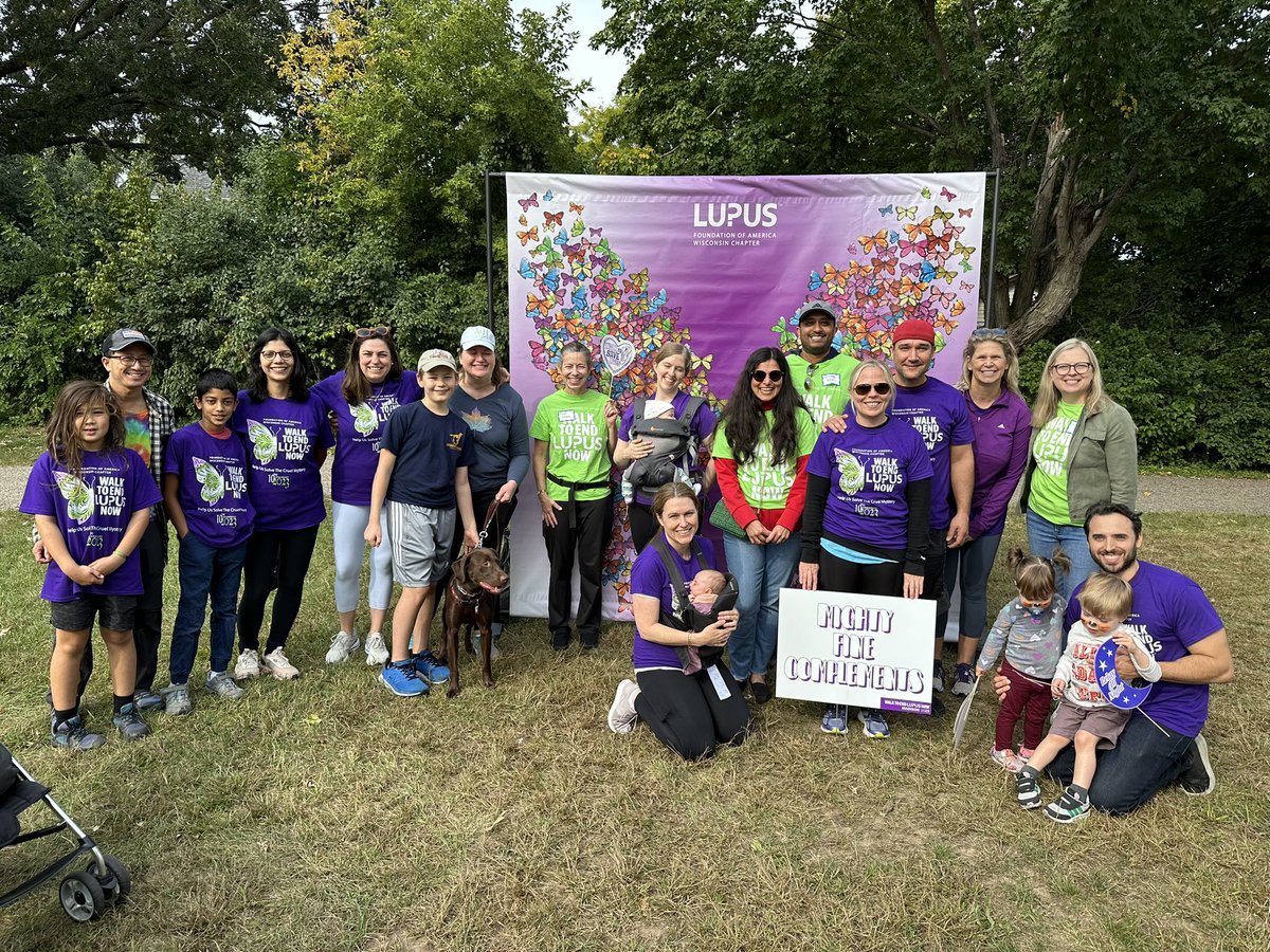 Great day at the WI LFA Walk to End Lupus with UW Rheum, Neph, and Peds Rheum!@SarahDonohueMD <a href="/uw_medicine/">University of Wisconsin Department of Medicine</a> <a href="/LupusOrg/">Lupus Foundation of America</a>