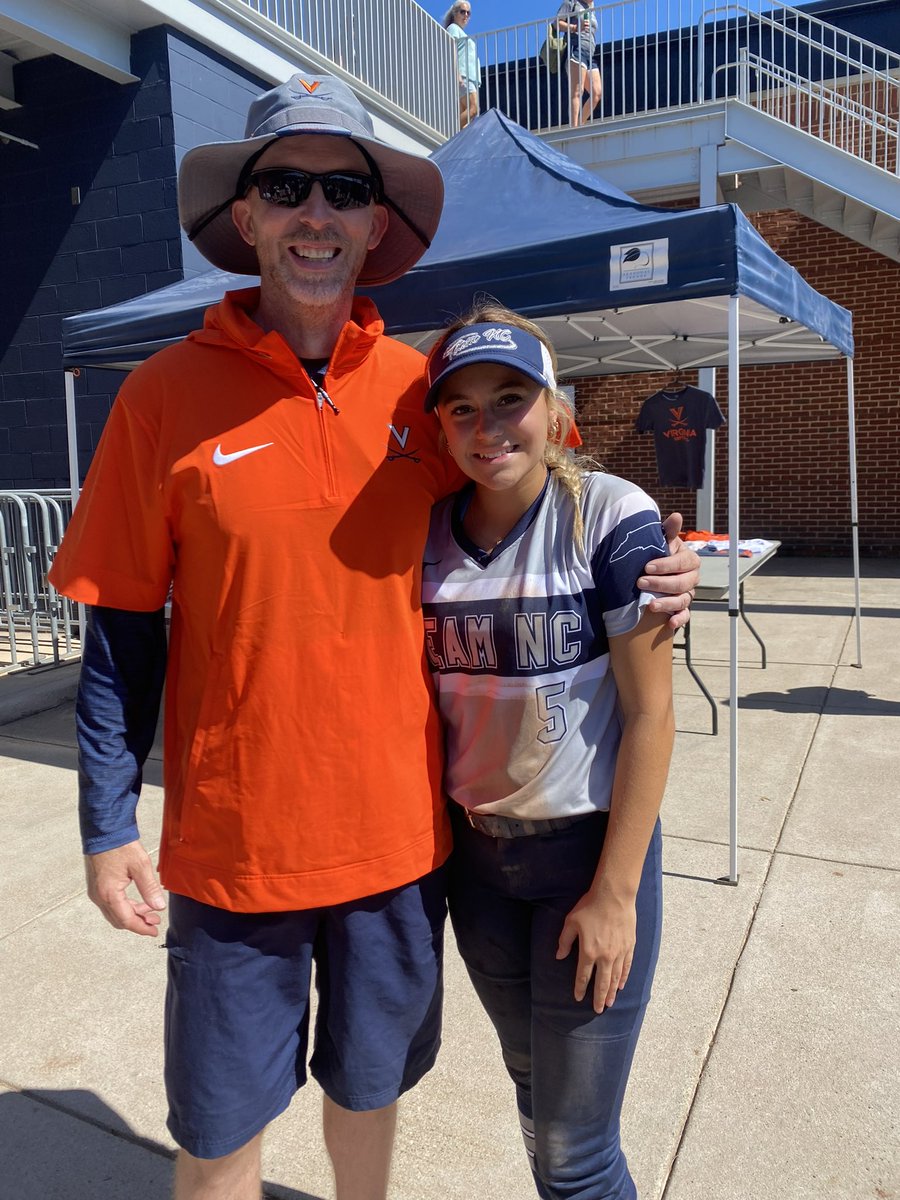 Tinley_Goodson's tweet photo. Great coaches and an awesome camp!! Thanks to my parents for supporting me. @catch42softball @CoachTylka @JamieAllred24 #teamNCBowman #UVAsoftball https://t.co/dxmWidVlCo