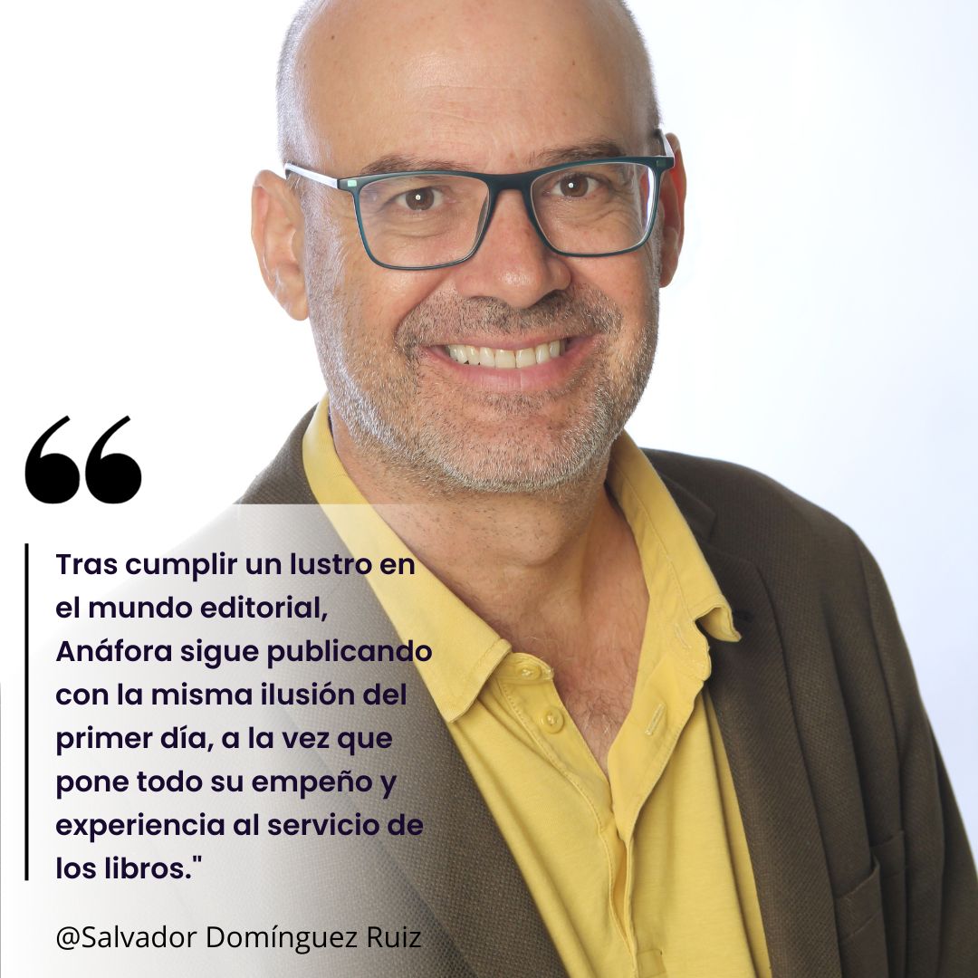 Comenzamos a trabajar en el último libro de uno de los escritores finalistas del Premio Planeta 2012, un orgullo para nosotros contar con Salvador Dominguez Ruiz, al que queremos dar la bienvenida a esta, su casa, y la de otros muchos autores que confían en Editorial Anáfora.