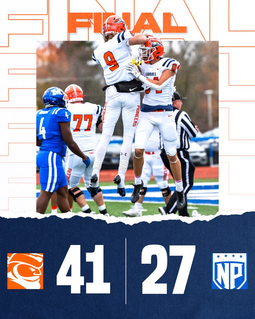 Carroll U Football tweet media
