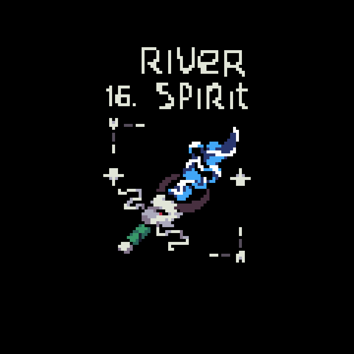 redfellow_'s tweet image. 16. River Spirit
 #pixelart  #Swordtember2023  #ドット絵