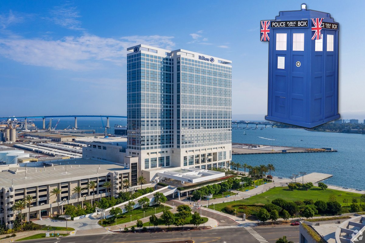 LookingGlassKC's tweet photo. We will be riding the Tardis out to an incredible hotel in San Diego, CA  the Hilton San Diego Bayfront Hotel. For the 2023 dbt Coalesce Conference. From October 16-19, 2023. I love the road trips. @HiltonBayfront https://t.co/RwmuWKbouQ