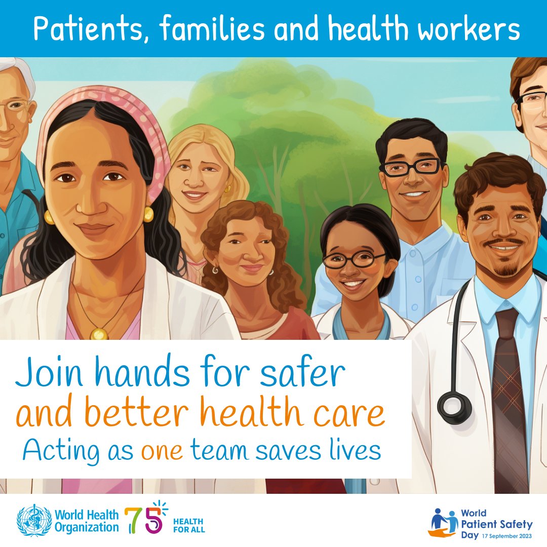 apaphysio's tweet photo. Today is World Patient Safety Day. The theme, ‘Engaging patients for patient safety’, focuses on collaboration and the voice of patients underpinning policies and models of care that truly reflect their needs, enhancing patient care globally. https://t.co/dIaMKpbhd6 @WHO https://t.co/B25yOwiuaU