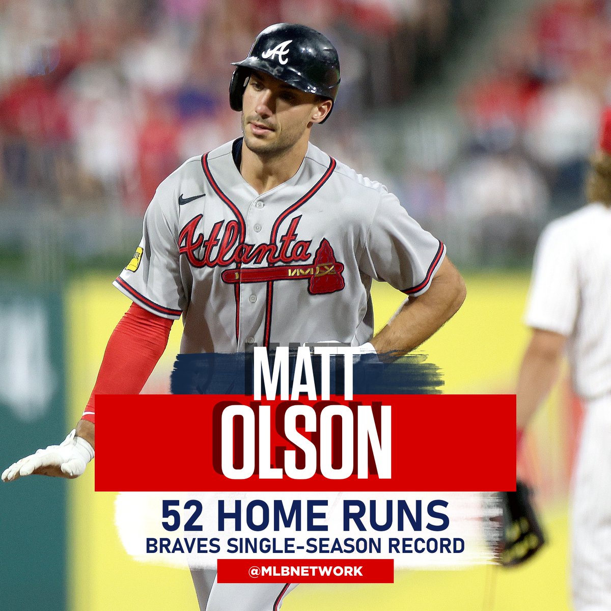 MLB Network on X: MATT OLSON BREAKS THE RECORD! 5⃣2⃣