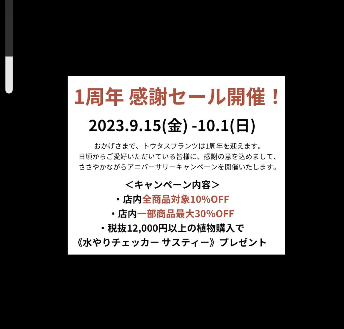 touts_plants's tweet photo. セールスタートしております！
ご来店お待ちしてます🙇‍♂️ https://t.co/B67yo9xnwG
