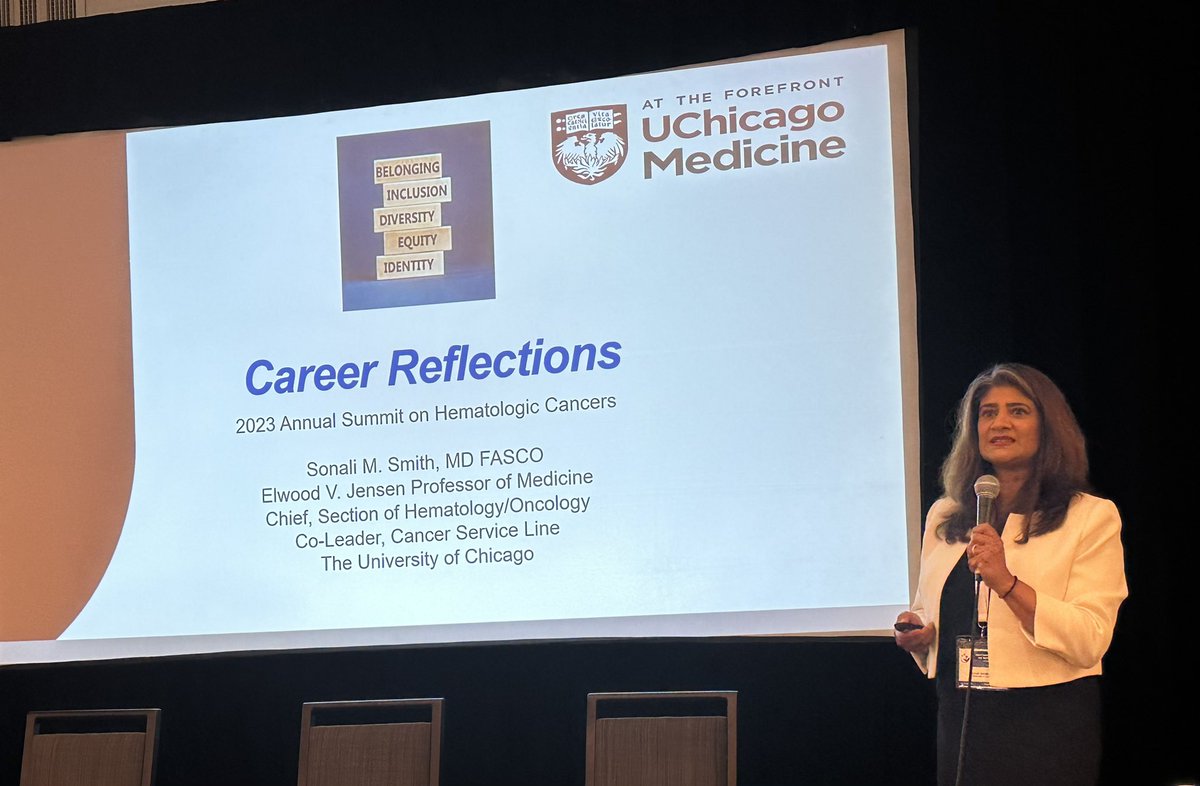 Such a privilege to know @SoniSmithMD who has over the way for women in academia. No better example of someone who has navigated all the challenges beautifully and is the example for many. @WomenInLymphoma