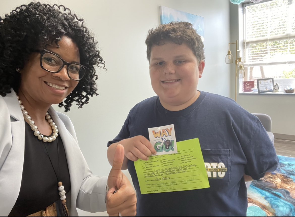 🎉🎉 Huge Congratulations to this amazing Bluebird who earned a positive office referral for working so hard in class and being a great leader! We are so proud of you, Caden! Way to Soar Above and Beyond! #AESpride