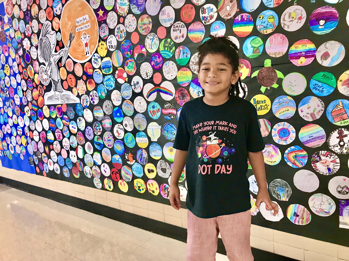 Dot Week was a blast 💥 as we celebrated International Dot Day! Beaver Stars 🌟 shine bright! @quivervision  @peterhreynolds  @GISDArts @gisdmagnets @BeaverMST_Stars