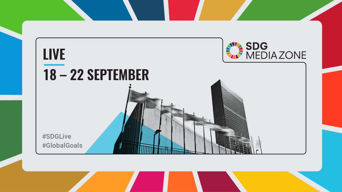 Not in NYC for #UNGA78? You can be a part of #SDGLive conversations wherever you are!

Join the SDG Media Zone for a week of conversations on accelerating actions toward the #GlobalGoals 🌍🙌

Check out the sessions with youth 🖱️ 
un.org/sdgmediazone

@GlobalGoalsUN
