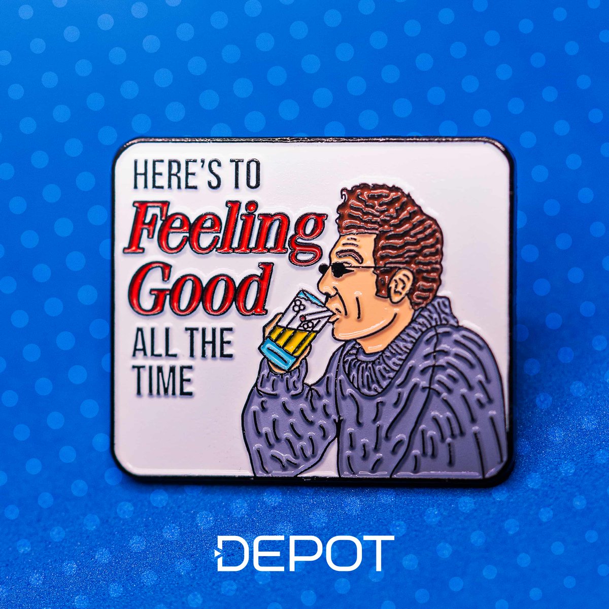 Here's to feeling good all the time 😎
.
.
.
#pindepot #depot #friends #seinfeld #pingame #enamelpins #lapelpins #pins #enamelpin #pinstagram #pingamestrong #lapelpin #pinsofig #hatpins #pin #pinlife #hatpin #pincollector #pincommunity #pinoftheday #pinnation #patchesandpinexpo