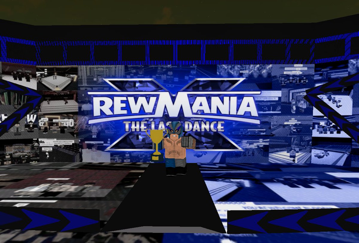 REWOfficial's tweet photo. And that was REWMania X: The Last Dance!

Several great contests throughout the show culminated to a thrilling eight-man hell in a cell match for the REW World Cup, which saw Jey Mysterio as its winner!

Thank you to all who came! For now, this has been Roblox Extreme Wrestling! https://t.co/2EMVKRCeLz