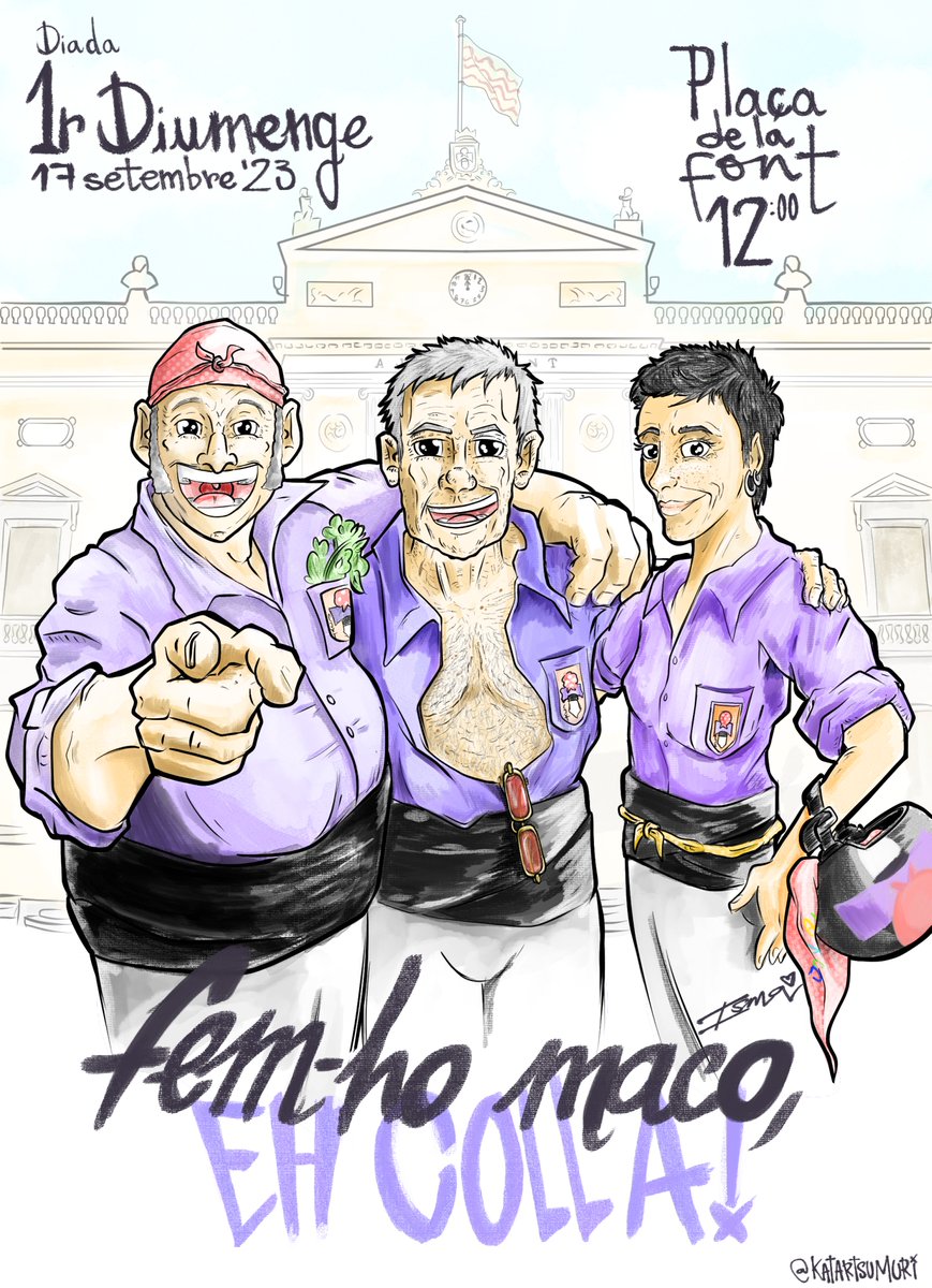 🫵🏼 Avui, fem-ho maco, Colla!

🎨 @karsrtsumuri (IG)

#Incombustibles #castells #SantaTecla2023