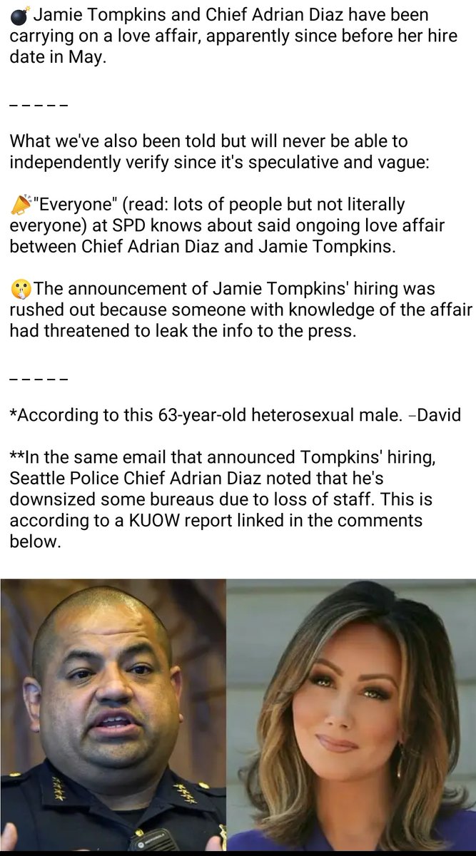 AlyciaRamirez3's tweet photo. 2/ Safe Seattle portrayed this rumor as true on their FB page, back in July. Around the same time the woman made a sexual harassment complaint regarding the disgruntled employee (Durrand Dace)
Is Dace the one who gave that info to David Preston?
#SafeSeattleIsAHateGroup https://t.co/iOxggywJV8