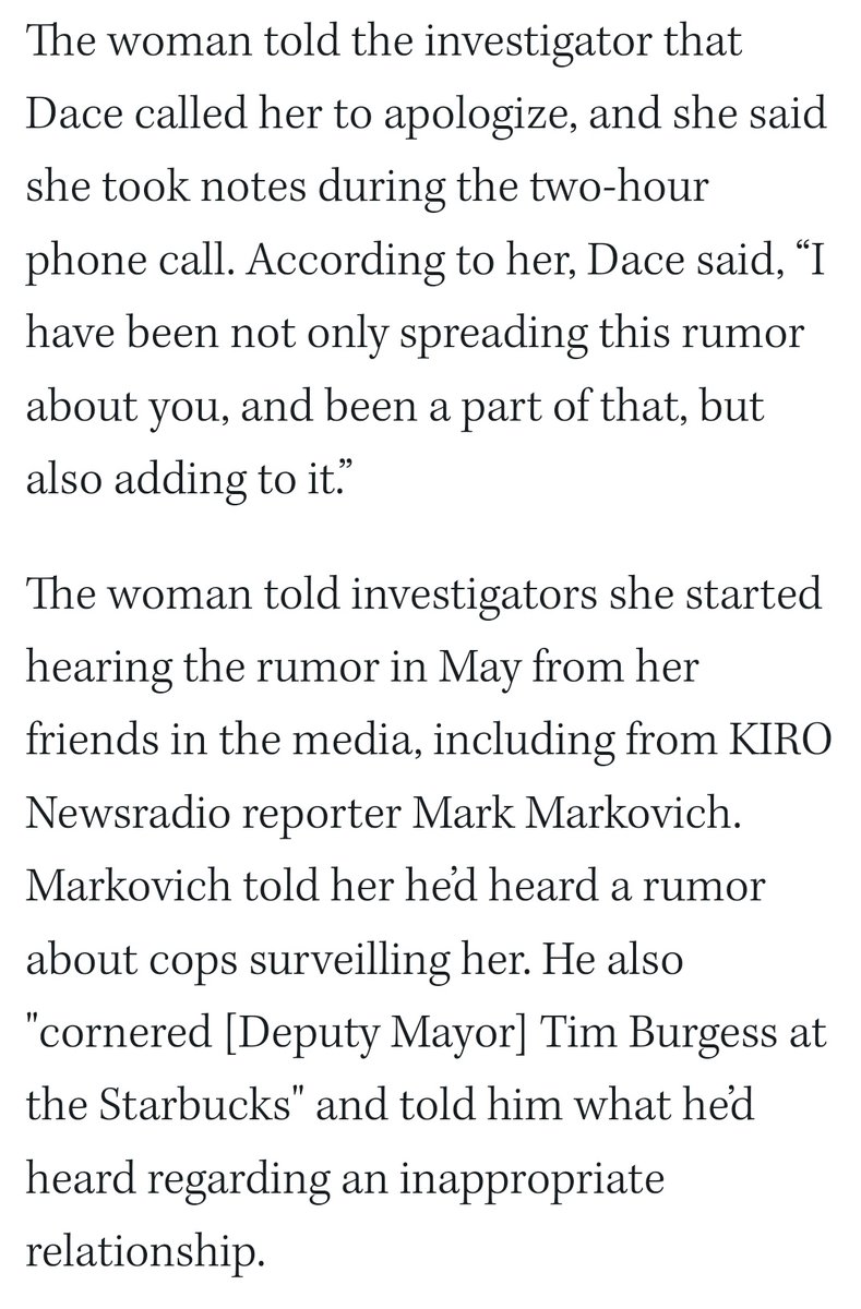 AlyciaRamirez3's tweet photo. 2/ Safe Seattle portrayed this rumor as true on their FB page, back in July. Around the same time the woman made a sexual harassment complaint regarding the disgruntled employee (Durrand Dace)
Is Dace the one who gave that info to David Preston?
#SafeSeattleIsAHateGroup https://t.co/iOxggywJV8