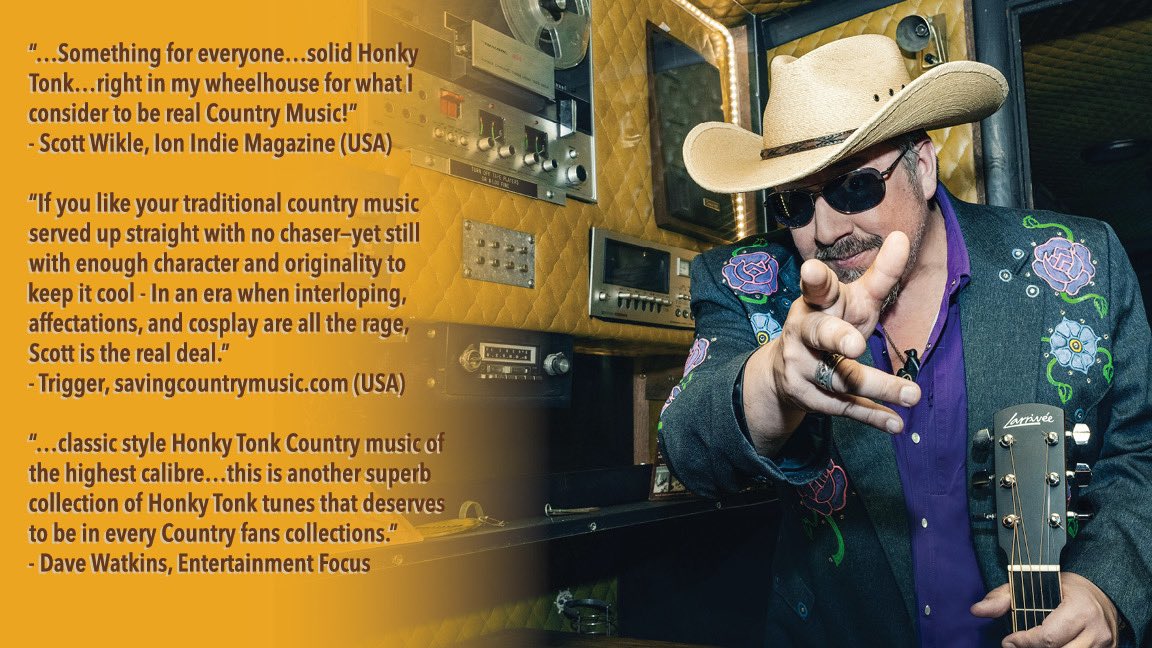 Been loving the reviews for new CD, “Comin’ Round To Honky Tonk Again”! Have you listened yet?

#cominroundtohonkytonkagain #newmusic #originaltraditionalcountry #larriveeguitars #schertler #sunbodyhats #tecovasboots #honkytonk #indiecountry