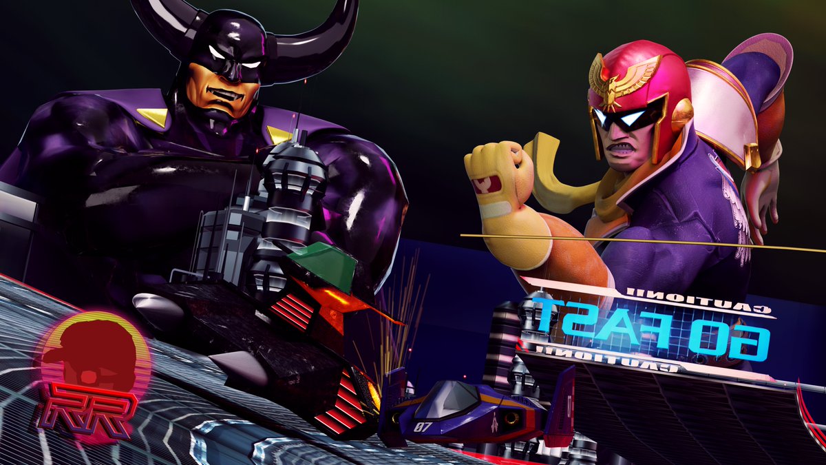 Retro_Rage_'s tweet photo. "YA THE FINAL LAP!"
(Remake of a poster I thought could look a bit better)

Here's hoping that F-Zero 99 will let Nintendo know that people want a new F-Zero game!
#FZERO99  #ssbu_falcon #blender #captainfalcon #FZERO https://t.co/wmojbTMZMa