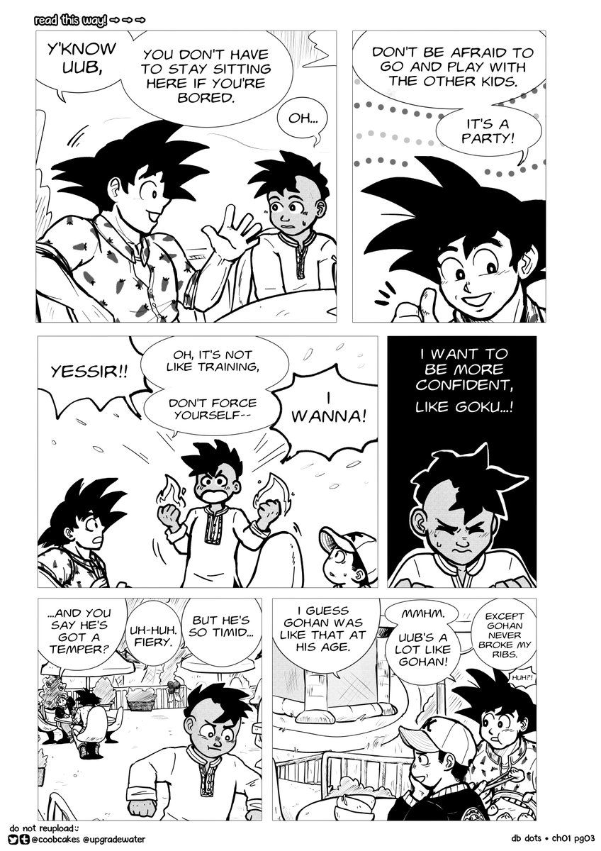 Here are the first few pages of my #DragonBall fan comic, #dbdots ! More to come 🧡