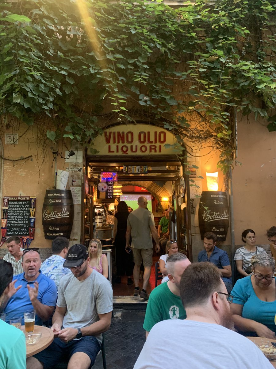 LeavenSays's tweet photo. I made it to the Steelers bar in Rome! #HereWeGo https://t.co/njVO6Nierf