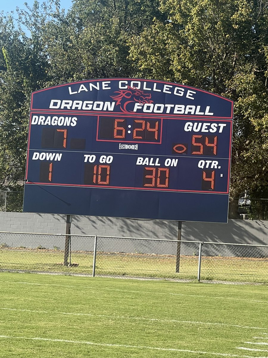 coachlisaj's tweet photo. SIAC Final Score from Jackson TN

54  Benedict College (3-0)
   7  Lane College (0-3)

(Tigers)
(QB) Aeneas Dennis ~ 264 yards ~ 2 TD
(DE) Loobert Denelus ~ 6 tackles ~ 3 sacks https://t.co/LW4gQ7EHzg