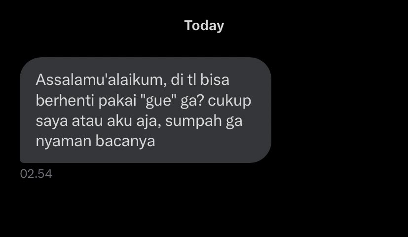 Kaget w pagi2 di dm beginian WKWKWK

Gue sebagai anak yg lahir sampe gede di Jakarta tepatnya di Condet, udh terbiasa gue elo dan itu bukan bahasa kasar disini guys 😂👍 maafkeun yaa