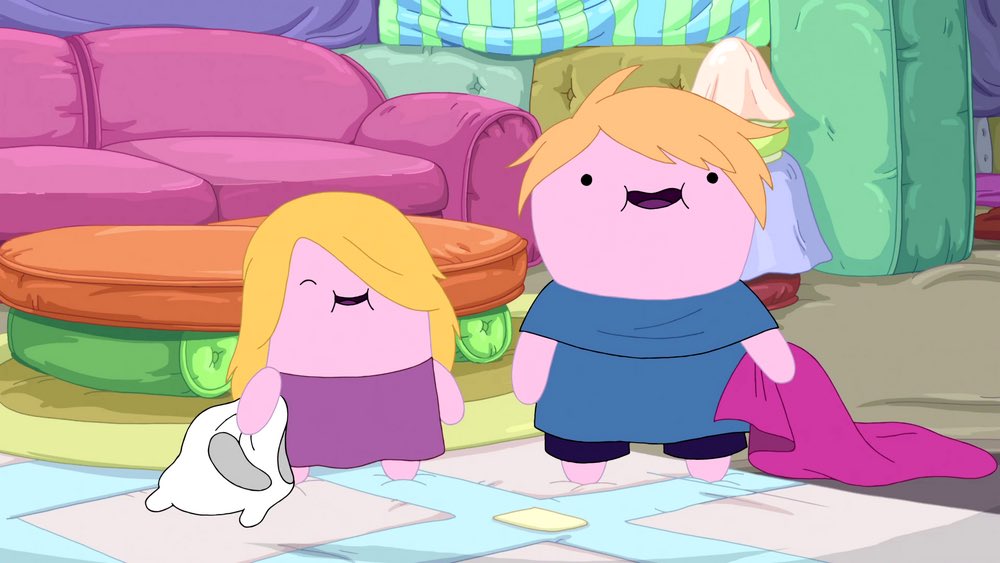 finn❤︎ページ FionnaandCake I love the parallel between Farmworld Finn kids and