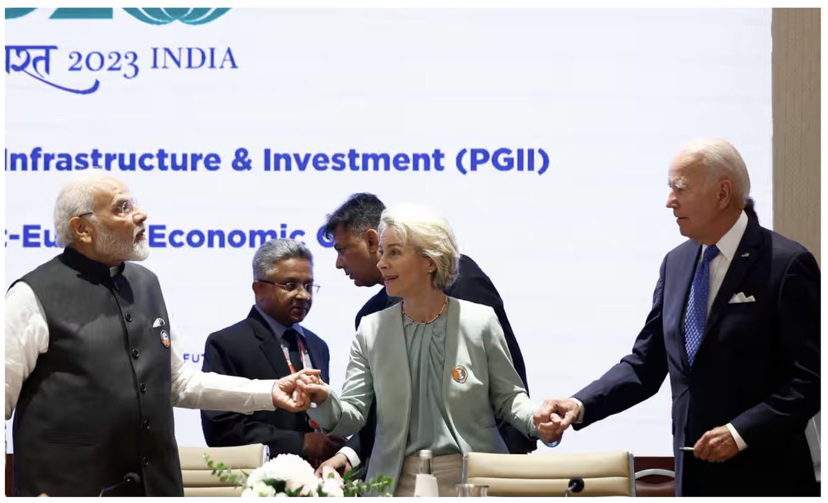 W20EUorg (@w20euorg) on Twitter photo 10/16 What follows deserves a big #shoutout to <a href="/g20org/">G20 South Africa</a> + @w20org #India for an agreement that underscores this historic moment for #EUIndia #geopolitical + #economic relations (and my fave picture from this year's #G20Summit). #EUIndiaEconomicCorridor
theguardian.com/world/2023/sep… 10/16 What follows deserves a big #shoutout to <a href="/g20org/">G20 South Africa</a> + @w20org #India for an agreement that underscores this historic moment for #EUIndia #geopolitical + #economic relations (and my fave picture from this year's #G20Summit). #EUIndiaEconomicCorridor
theguardian.com/world/2023/sep…