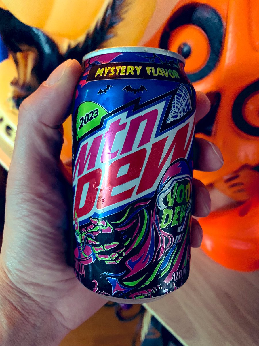 Mountain Dew Voodoo has arrived to summon the spirit of the season like never before! 🍂 🎃 🕷️ Its enchanting taste and mysterious vibes make it the ultimate harbinger of #Halloween! This year’s flavor is dope! #MountainDewVoodoo #HalloweenSpirit