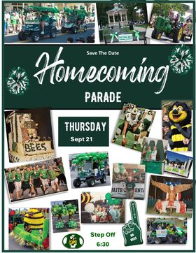 <a href="/medinaathletics/">Medina Athletics</a> Homecoming week kicks off!  Parade on Thursday, <a href="/medinafootball_/">Medina Football</a> Game vs Euclid on Friday at 7. <a href="/MedinaAlumni/">Medina Alumni</a>