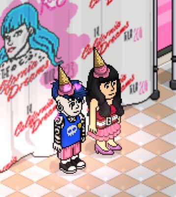 ZeroyHB's tweet image. Oq falar dessa festa ?? Mds foi muito bom!! curtir muito; eu ai com essa linda da Katy perry ❤️🫶🏻 e com a chatinha❤️🫶🏻 
#CDTHabblet  @HabSeawood