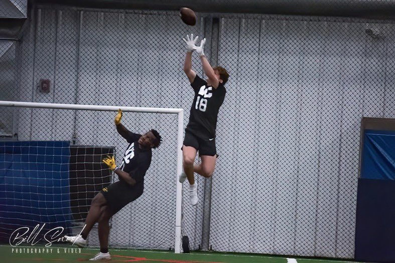 Congrats to @BWisloski on your 98 yard kick off return last night for UMD. I remember throwing this ball to you at <a href="/CoachJayUConn/">CoachJay - Elite 400 National Recruiting Expert</a> combine 2 years ago