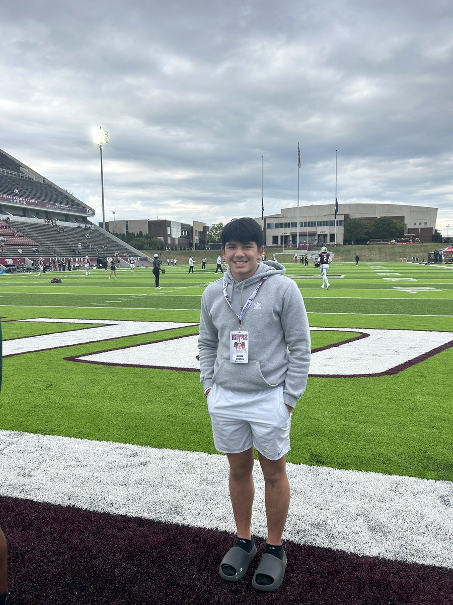 Had a great game day visit at @EKUFootball ! @Rockvale_FB @AthleteLevel @RecruitRockvale