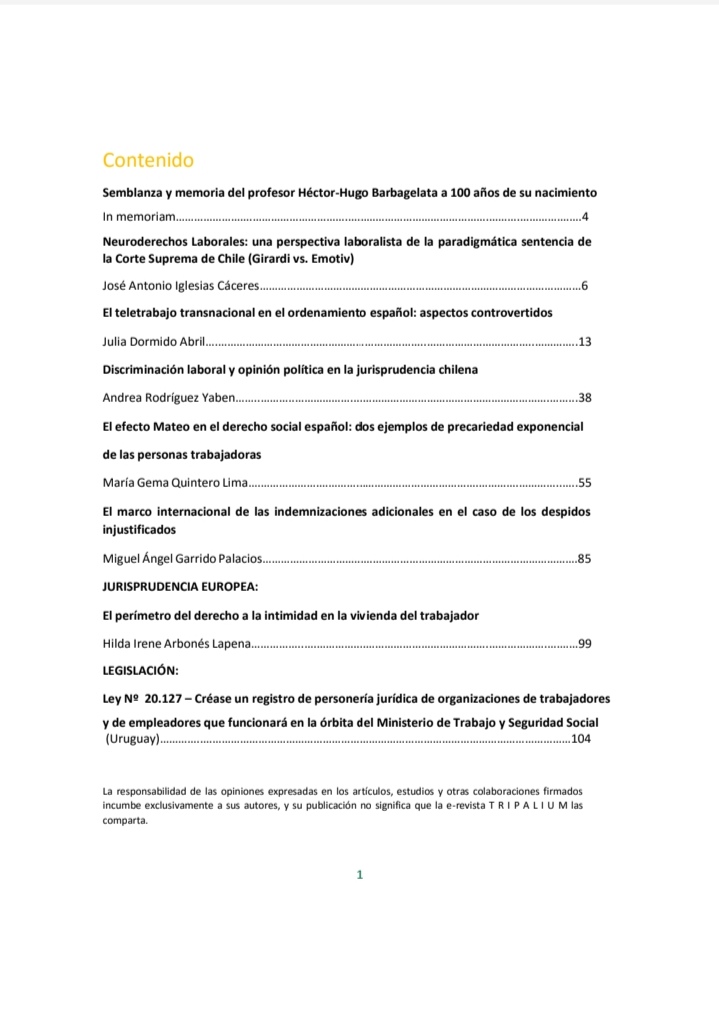 tripaliumsite's tweet photo. 📍Nuevo número de la e-revista
T R I P A L I U M 📗

En un mundo cada vez más complejo, el #DerechoDelTrabajo afronta nuevos desafíos.

Muchos problemas aún están pendientes de resolver, otros adquieren nuevas formas, al tiempo que otros irrumpen hoy. 👇

https://t.co/zX7MszcR98 https://t.co/XczOr06hH4