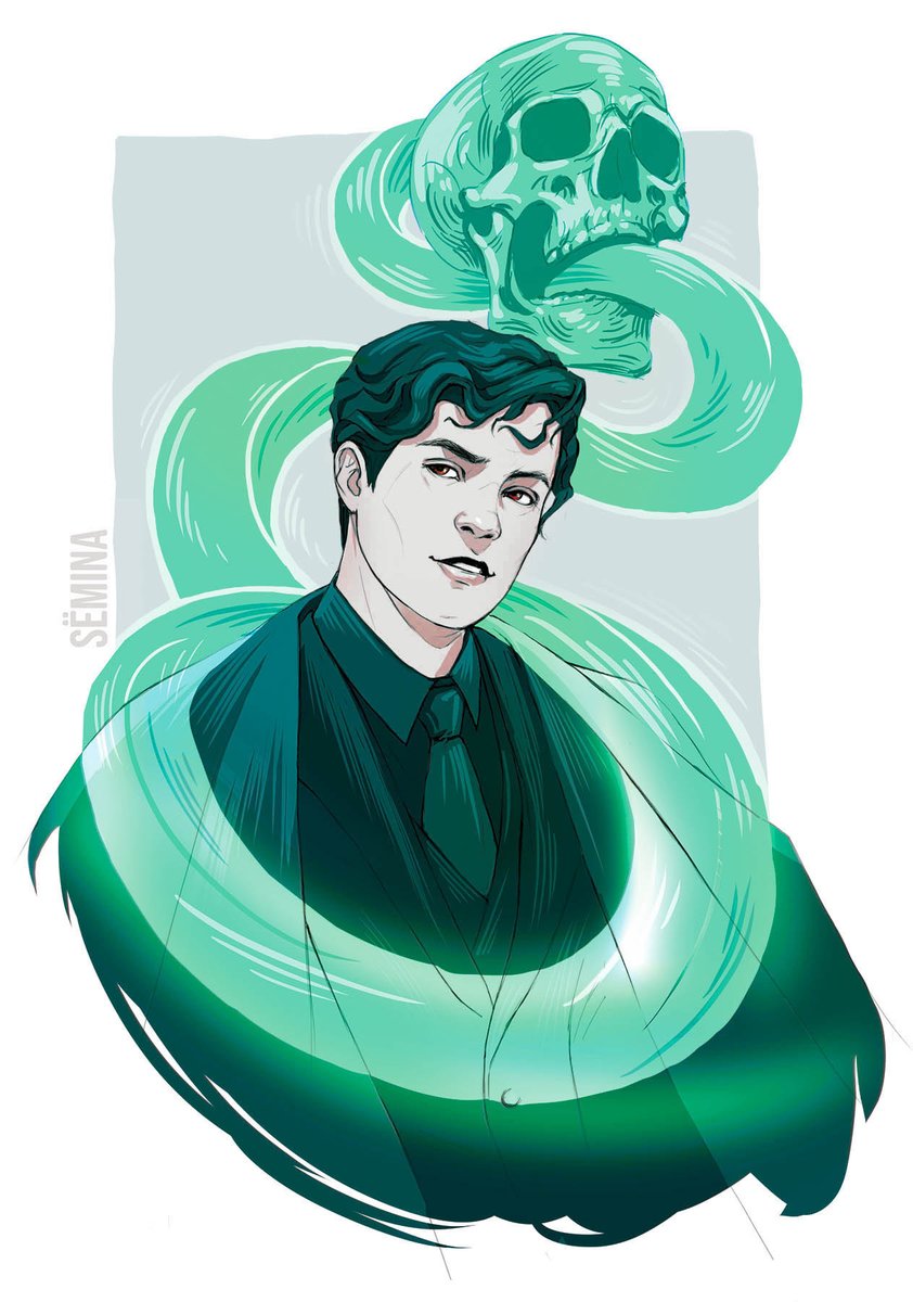 #TomRiddle #LordVoldemort #HarryPotter #Voldemort #TomMarvoloRiddle #HP #HPfanart #tomarry #harrymort #art
