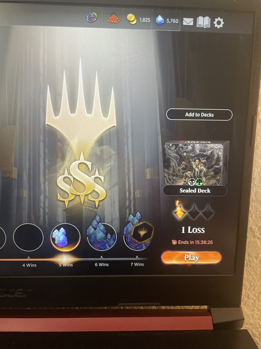 salant84's tweet photo. Got there on the first bullet. Grateful to play to the game. #MTGA https://t.co/nykh9sPF47