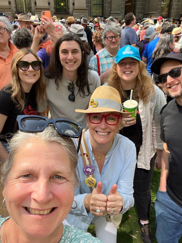 Fantastic to see tens of thousands of people at the Walk for Yes event in Naarm today ❤️💛🖤
