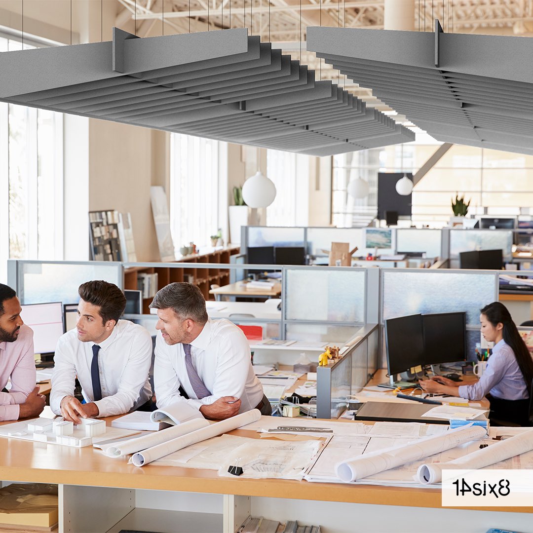 Whether suspending one module on its own or seamlessly joining multiple modules for an entire ceiling landscape, Tide is easy to assemble and install. 14six8.com/product/strato… #NoiseControl #Ceiling #OfficeDesign #Interiors #InteriorDesigner #InteriorDesign #CeilingAcoustics